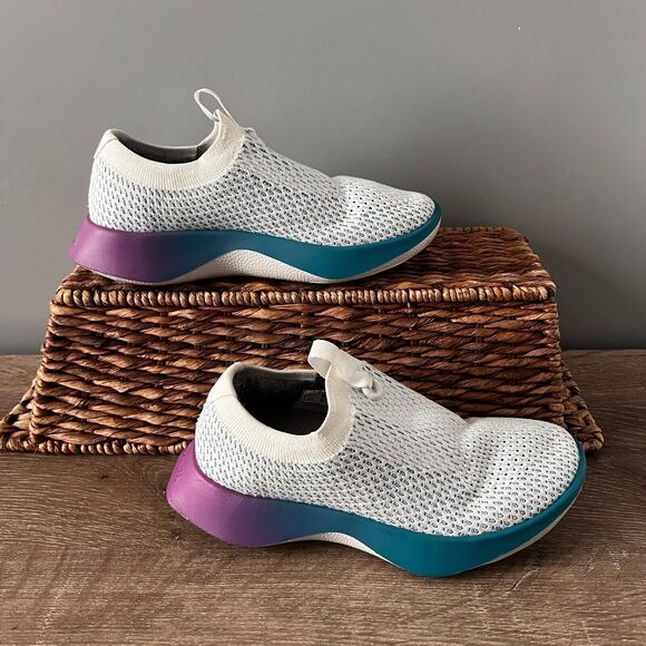 Allbirds Tree Dasher Relay Running Shoe Blizzard Thrive Teal Purple Womens Sz 5 - Picture 3 of 9
